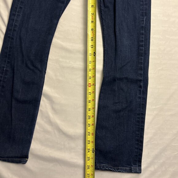 Volcom Vorta Slim Straight Jeans Men's Size 29 X 27L dark wash Denim 5 Pocket - Picture 4 of 8